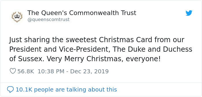 Harry And Meghan's Family Release Their Eco-Friendly Christmas Card Featuring Baby Archie Harry And Meghan's Family Release Their Eco-Friendly Christmas Card Featuring Baby Archie