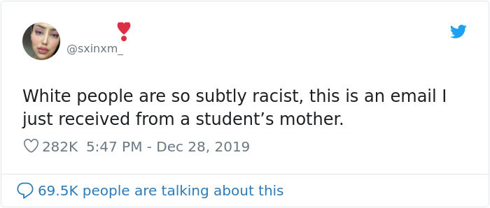 Cello Teacher Receives Racist 'Thank You' E-mail From Student's Mom, Responds By Explaining The Reason Behind 'Ethnic Stench' Cello Teacher Receives Racist 'Thank You' E-mail From Student's Mom, Responds By Explaining The Reason Behind 'Ethnic Stench'