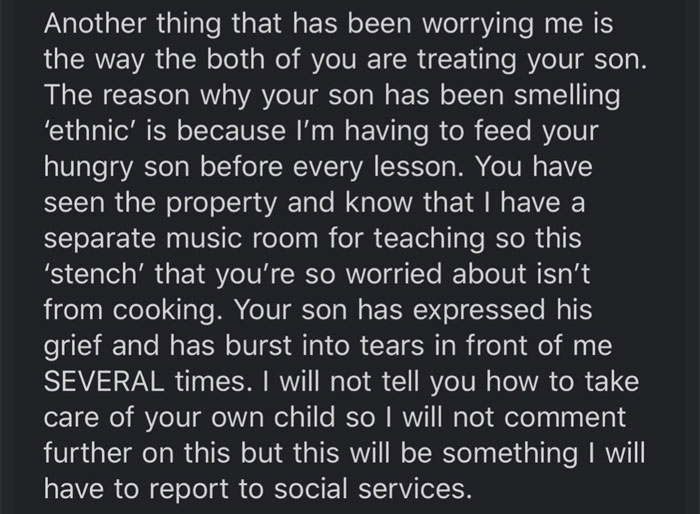Cello Teacher Receives Racist 'Thank You' E-mail From Student's Mom, Responds By Explaining The Reason Behind 'Ethnic Stench' Cello Teacher Receives Racist 'Thank You' E-mail From Student's Mom, Responds By Explaining The Reason Behind 'Ethnic Stench'