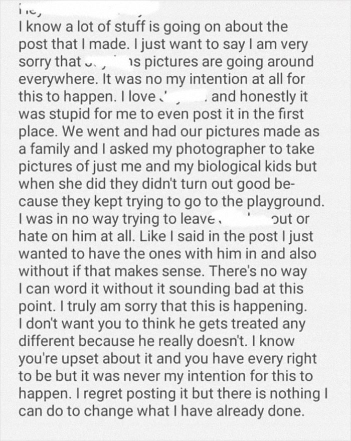 People Shame Mom For Asking Her Stepson To Be Photoshopped Out Of Family Pics, She Responds To Backlash