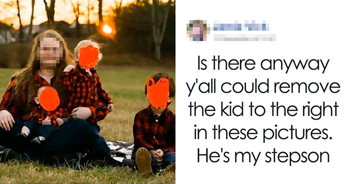 People Shame Mom For Asking Her Stepson To Be Photoshopped Out Of Family Pics, She Responds To Backlash