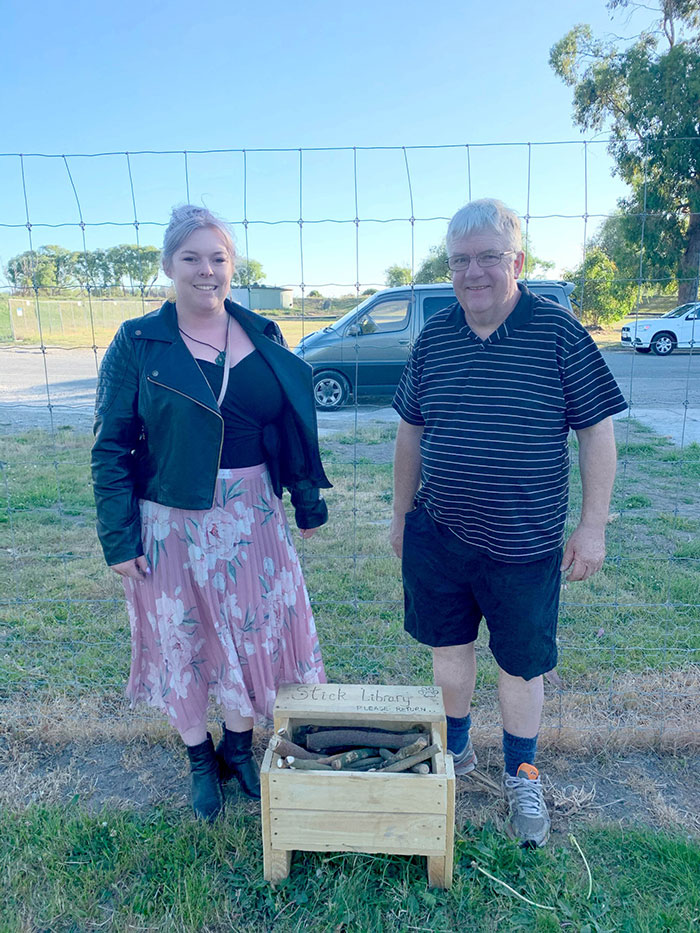 Man Builds A Stick Library For Every Dog At The Park