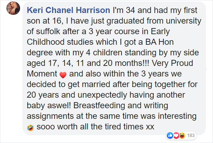 Young Mom Who Got Pregnant At 14, Promises "To Work Non Stop" For Her Child, Finishes University At 21