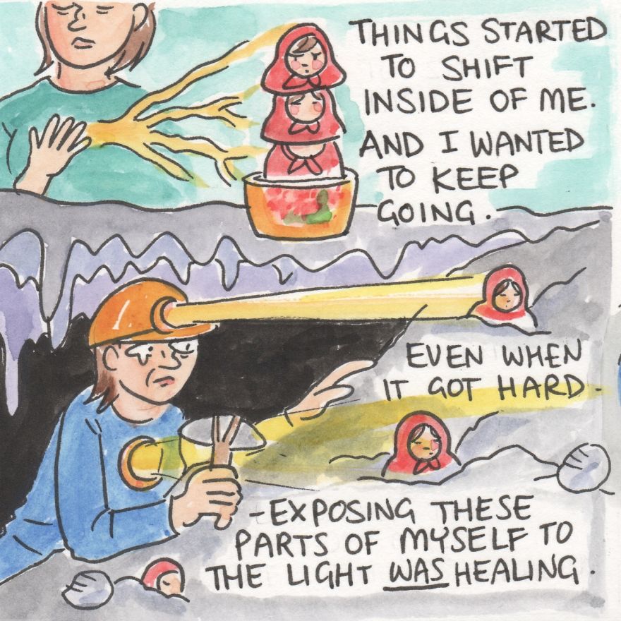 I Illustrate My Therapy Process To Show People It Can Get Better (10 Pics)