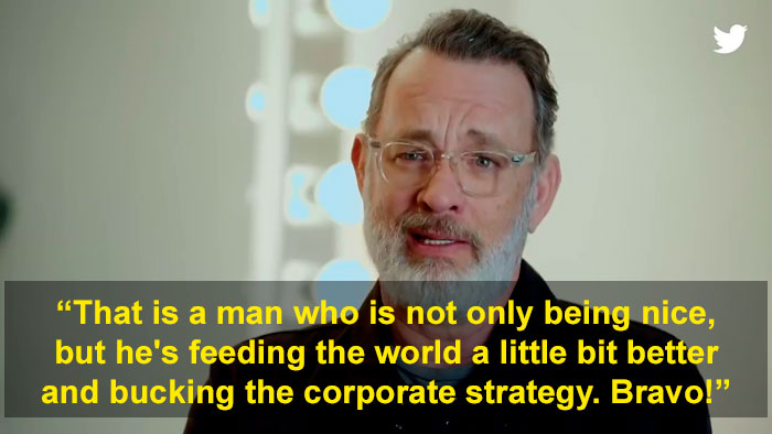 Tom Hanks Reacts To Some Of The Nicest Tweets, And It's What The World Needs Right Now Tom Hanks Reacts To Some Of The Nicest Tweets, And It's What The World Needs Right Now