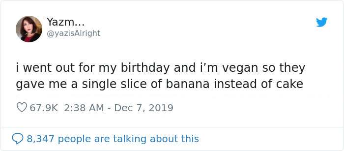 Vegans Share The Most Pathetic Desserts Restaurants Served Them On Their Birthdays Vegans Share The Most Pathetic Desserts Restaurants Served Them On Their Birthdays