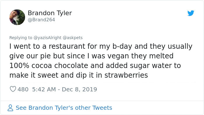 Vegans Share The Most Pathetic Desserts Restaurants Served Them On Their Birthdays
