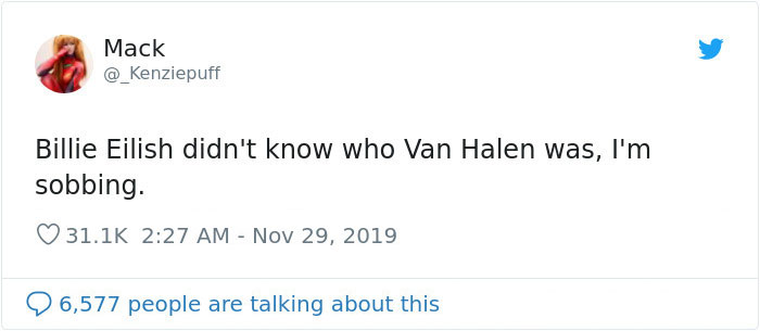 Billie Eilish Gets Backlash For Not Knowing Who Van Halen Are, Then Wolfgang Van Halen Comes To Her Defense