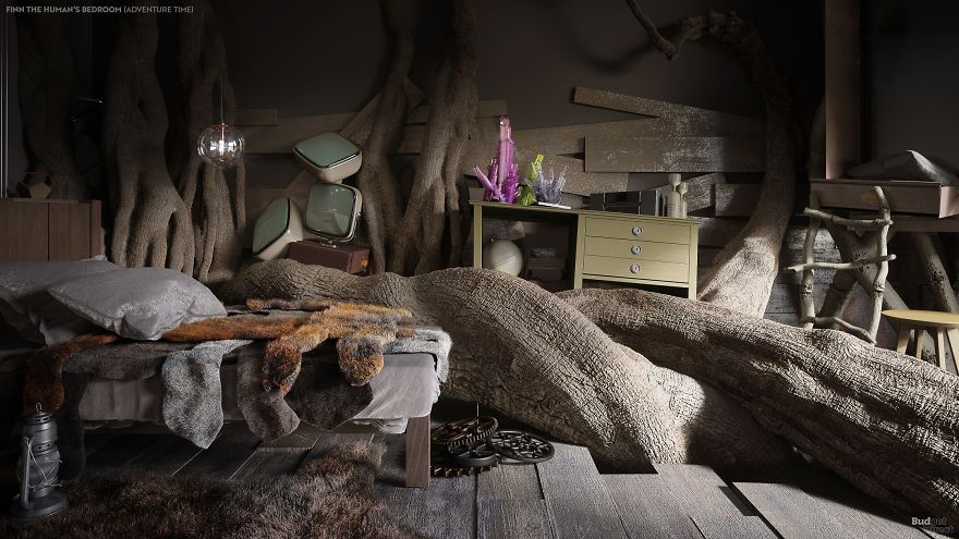 Interior Designers Show How 6 Iconic Cartoon Characters' Bedrooms Would Look In Real Life