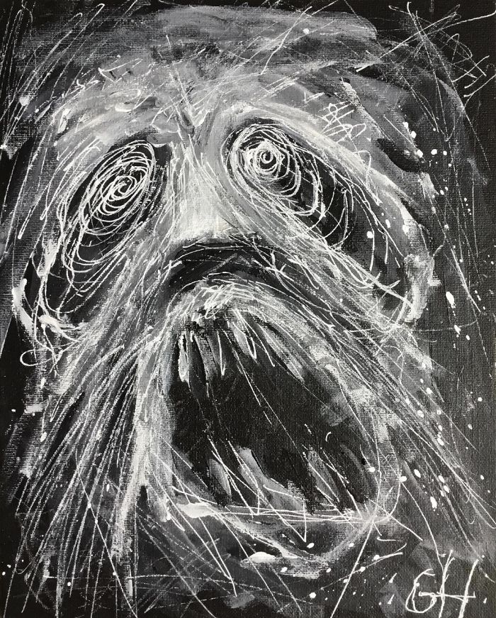 My Schizophrenic Friend Makes Really Intense Paintings Of His Inner Demons
