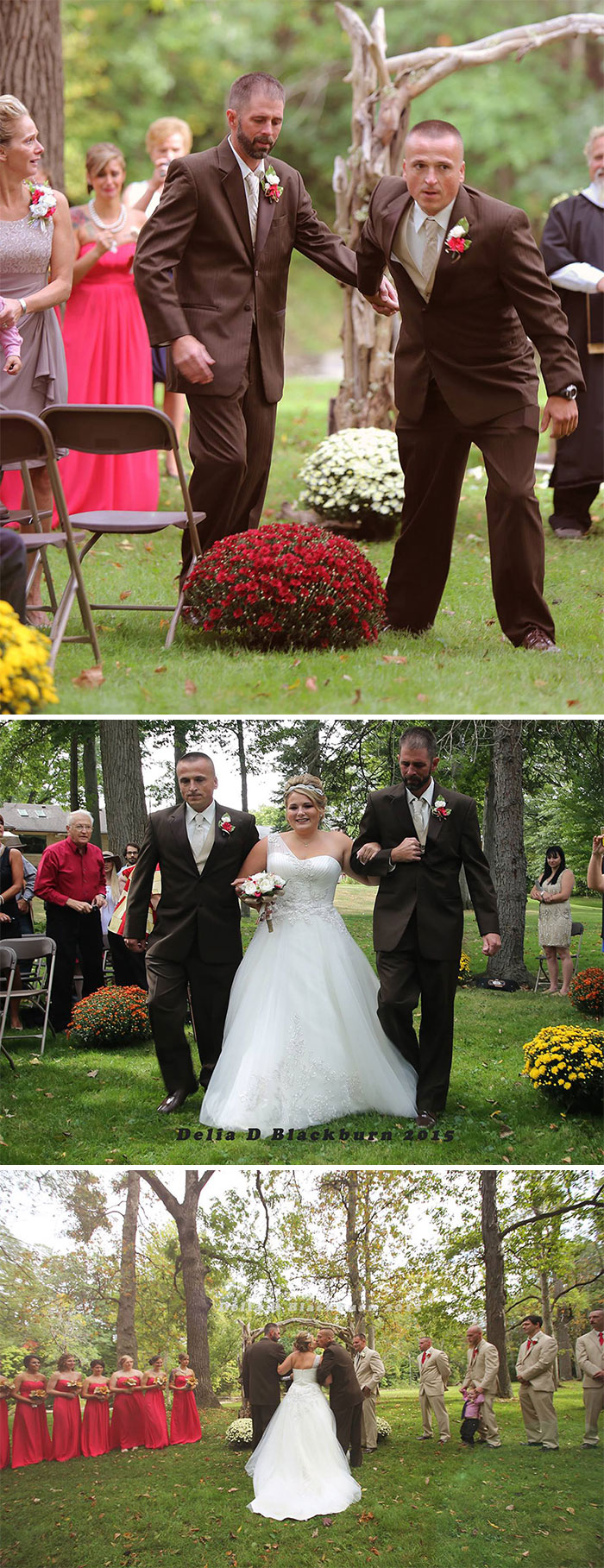 Bride’s Dad Stops Wedding To Invite Her Stepfather To Walk Down The Aisle With Them