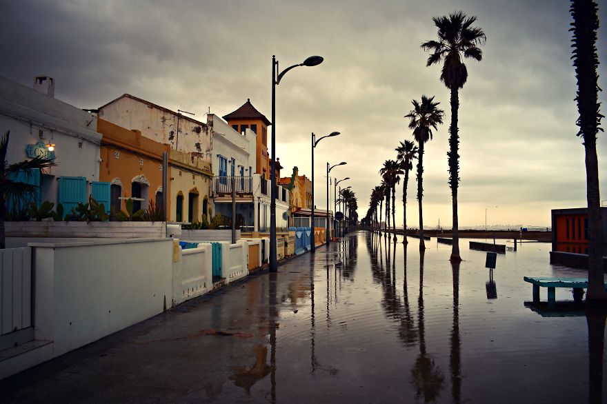 The Promenade At Patacona Eerily Empty