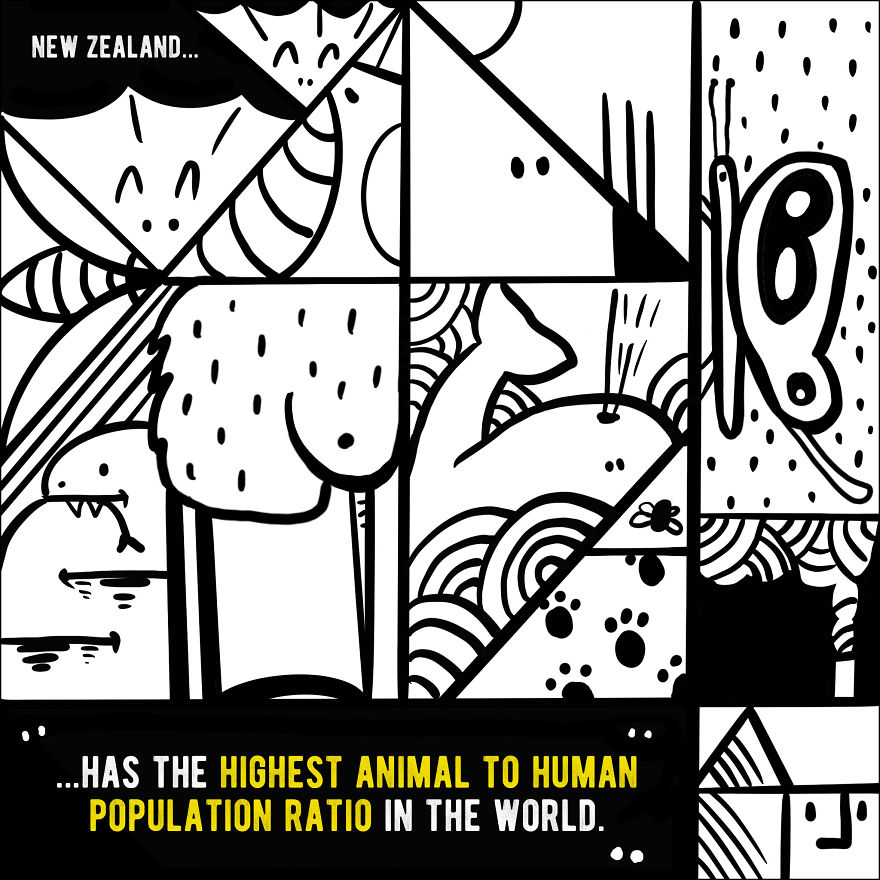 We Illustrated 20 Interesting Facts About New Zealand That You Probably Didn't Know