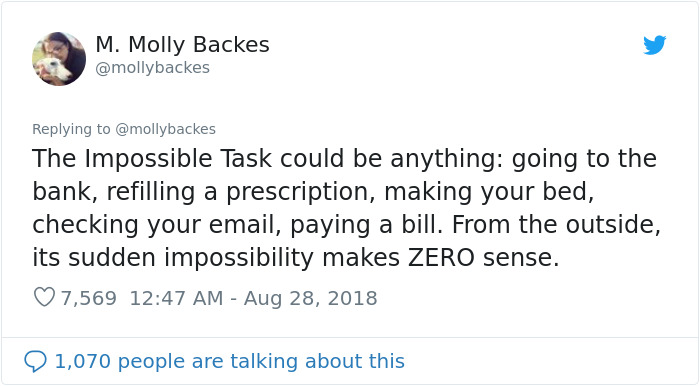 Woman Explains A Lesser Known Symptom Of Depression And People Are Thanking Her Woman Explains A Lesser Known Symptom Of Depression And People Are Thanking Her