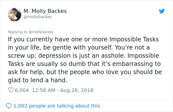 Woman Explains A Lesser Known Symptom Of Depression And People Are Thanking Her Woman Explains A Lesser Known Symptom Of Depression And People Are Thanking Her