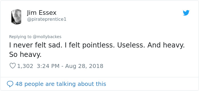 Woman Explains A Lesser Known Symptom Of Depression And People Are Thanking Her Woman Explains A Lesser Known Symptom Of Depression And People Are Thanking Her