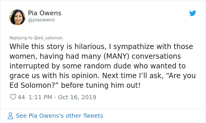 Women Tell Man Not To Mansplain "Men In Black" To Them, Turns Out He's The Writer