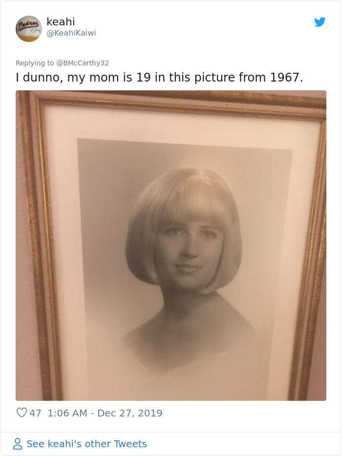 Black and white framed vintage portrait of a young woman from 1967 illustrating how humans aged faster in the past.