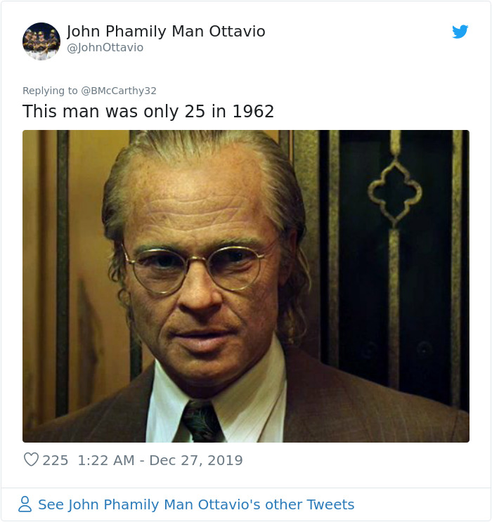 A close-up of an older-looking man in vintage clothing, illustrating how humans aged faster in old photos.