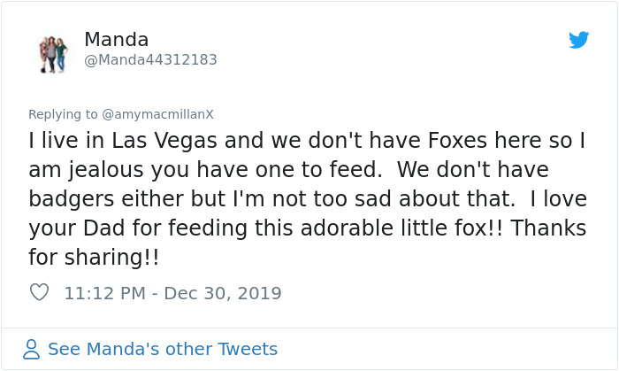 Dad Leaves A Detailed Feeding Schedule To Keep This 'Random' Fox Happy While He's Away, His Daughter Thinks He Lost It