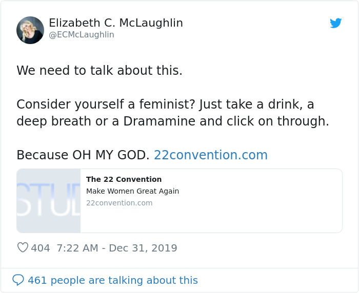 $2,000 Tickets And All-Male Speakers: The 'Make Women Great Again' Convention Is Causing Outrage On The Internet $2,000 Tickets And All-Male Speakers: The 'Make Women Great Again' Convention Is Causing Outrage On The Internet