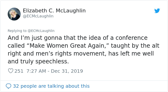 $2,000 Tickets And All-Male Speakers: The 'Make Women Great Again' Convention Is Causing Outrage On The Internet