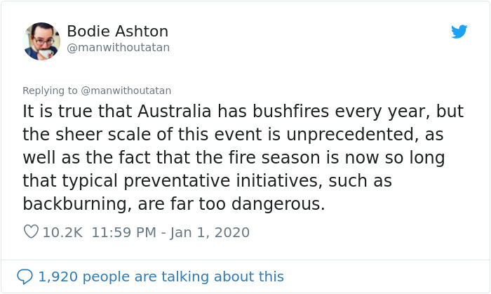 Guy Posts A Horrifying Tweet Thread That Reveals The Devastating Power Of The Australian Fires