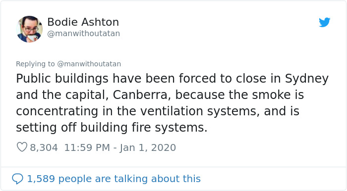 Guy Posts A Horrifying Tweet Thread That Reveals The Devastating Power Of The Australian Fires