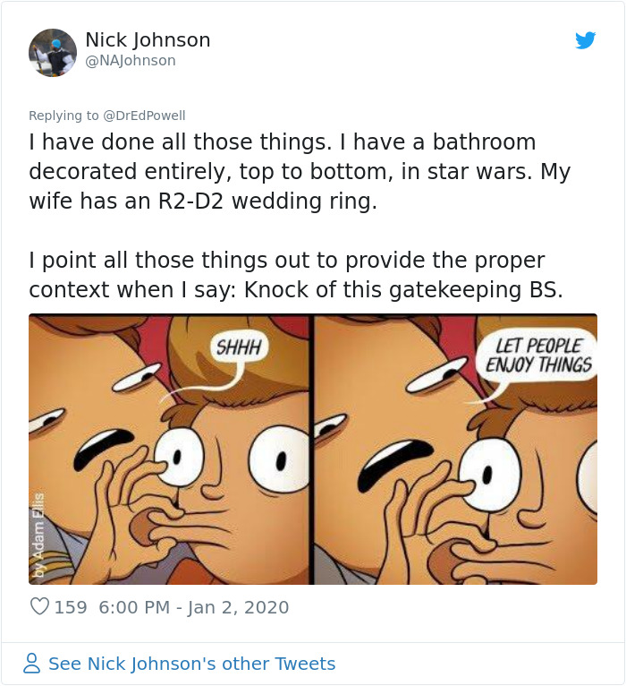 Obnoxious Star Wars Fandom “Gatekeeper” Is Told Off By The Co-Writer Of Star Wars Books Obnoxious Star Wars Fandom “Gatekeeper” Is Told Off By The Co-Writer Of Star Wars Books