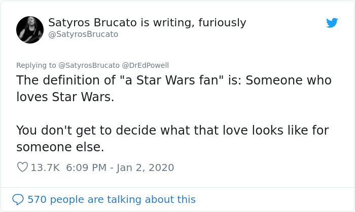 Obnoxious Star Wars Fandom “Gatekeeper” Is Told Off By The Co-Writer Of Star Wars Books