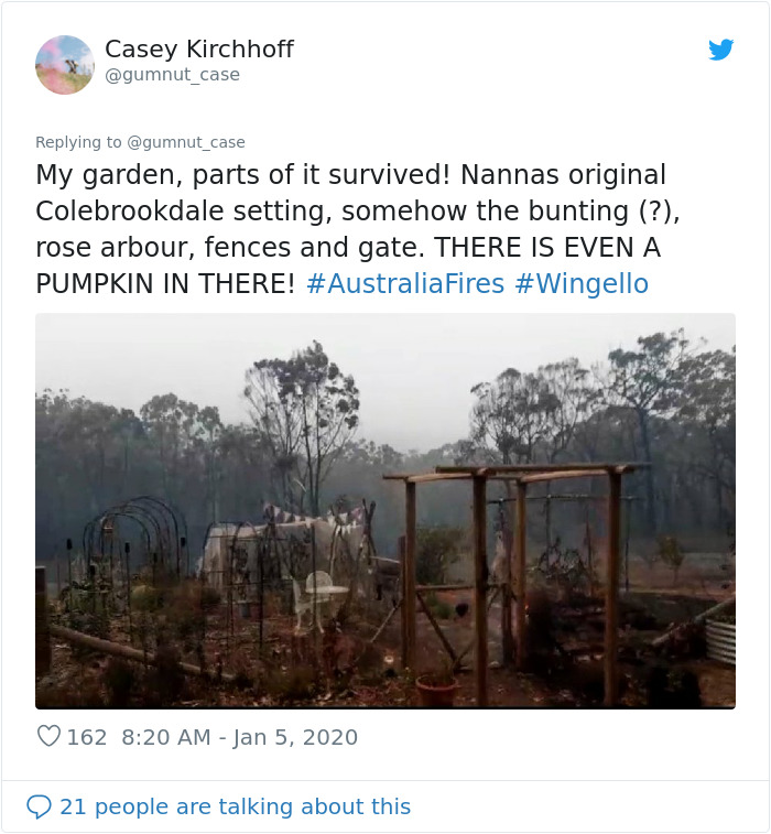 Australian Woman Shares Photos After Fires Destroyed Her House, But Left Her Garden Untouched Australian Woman Shares Photos After Fires Destroyed Her House, But Left Her Garden Untouched