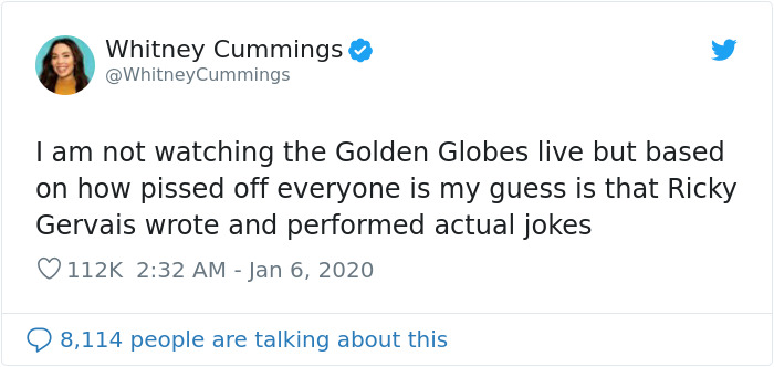 Hollywood Did Not Appreciate Ricky Gervais Roasting Them With His Golden Globes Monologue