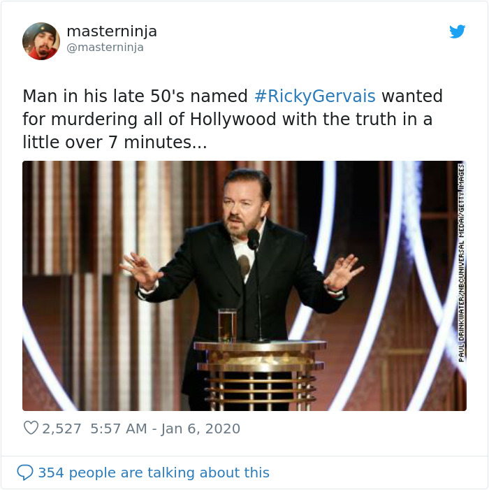 Hollywood Did Not Appreciate Ricky Gervais Roasting Them With His Golden Globes Monologue Hollywood Did Not Appreciate Ricky Gervais Roasting Them With His Golden Globes Monologue