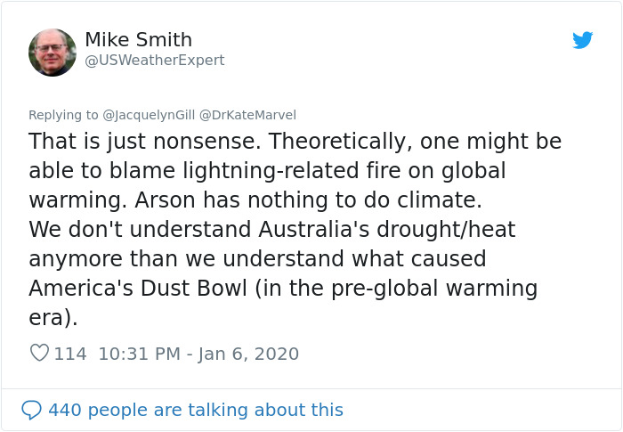Ecologist Serves A Massive Burn To Founder Of AccuWeather After He Tells Her To Get Educated Ecologist Serves A Massive Burn To Founder Of AccuWeather After He Tells Her To Get Educated