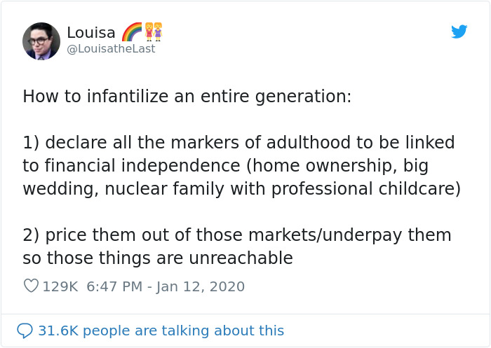 Woman Explains How Millennials Are Systematically Infantilized By Previous Generations And It's Spot On