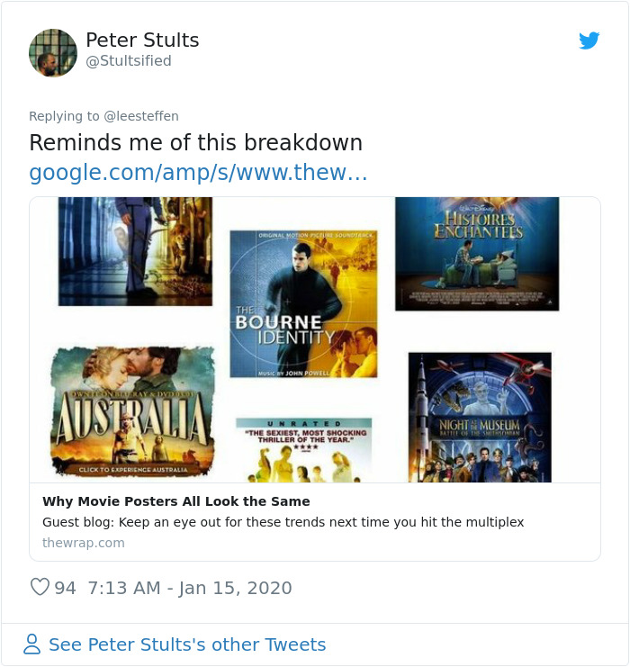 Twitter Thread Shows There's 20 Types Of Movie Posters And Now We Can't Unsee Them