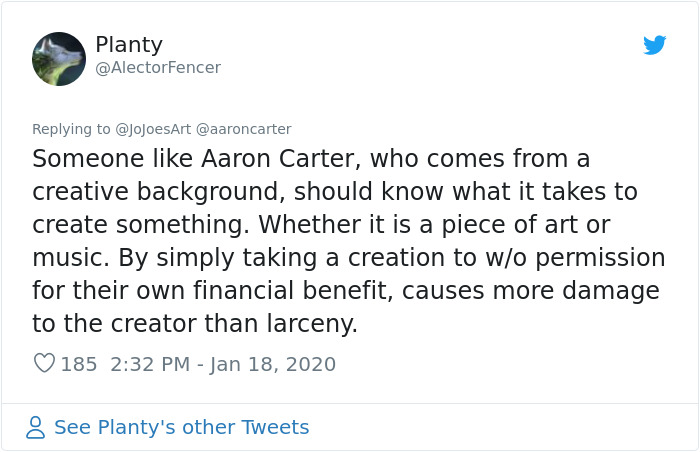 Artist Calls Out Aaron Carter For Ripping Off His Artwork To Promote Merch, And His Reply Is Even Worse Than The Stealing Artist Calls Out Aaron Carter For Ripping Off His Artwork To Promote Merch, And His Reply Is Even Worse Than The Stealing