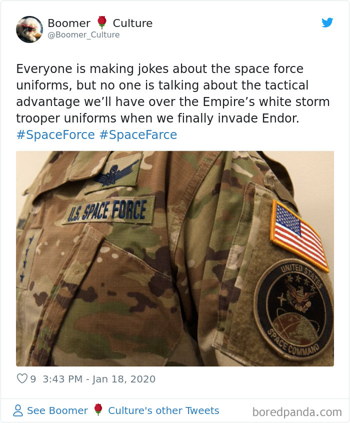 The US Space Force Reveals Its New Camouflage Uniform, People Offer More Suitable Alternatives The US Space Force Reveals Its New Camouflage Uniform, People Offer More Suitable Alternatives