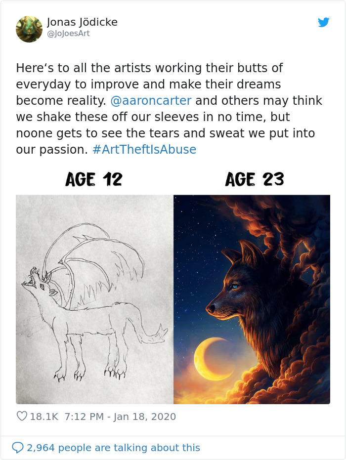 Artist Calls Out Aaron Carter For Ripping Off His Artwork To Promote Merch, And His Reply Is Even Worse Than The Stealing Artist Calls Out Aaron Carter For Ripping Off His Artwork To Promote Merch, And His Reply Is Even Worse Than The Stealing