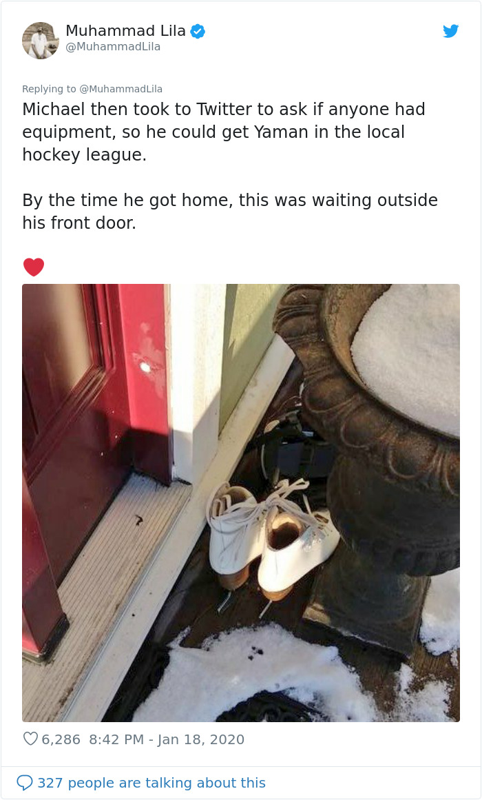 This Syrian Refugee Boy's Dream To Play Hockey Is Fulfilled By Neighbors And It's The Most Canadian Thing Ever