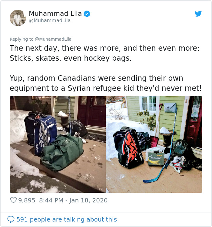 This Syrian Refugee Boy's Dream To Play Hockey Is Fulfilled By Neighbors And It's The Most Canadian Thing Ever