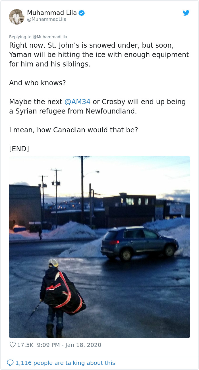 This Syrian Refugee Boy's Dream To Play Hockey Is Fulfilled By Neighbors And It's The Most Canadian Thing Ever