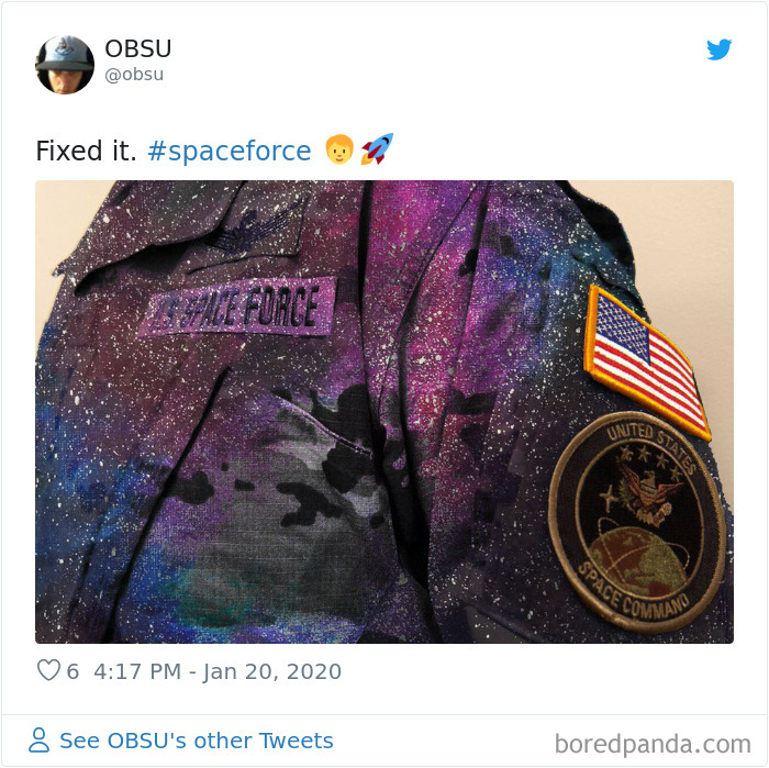 The US Space Force Reveals Its New Camouflage Uniform, People Offer More Suitable Alternatives The US Space Force Reveals Its New Camouflage Uniform, People Offer More Suitable Alternatives