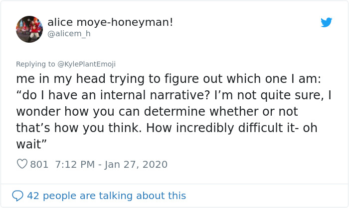 Guy Finds Out Not Everyone Has An Internal Monologue With Themselves And It Ruins His Day Guy Finds Out Not Everyone Has An Internal Monologue With Themselves And It Ruins His Day
