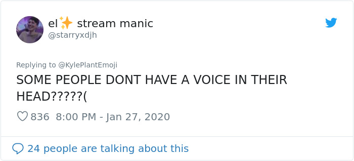 Guy Finds Out Not Everyone Has An Internal Monologue With Themselves And It Ruins His Day