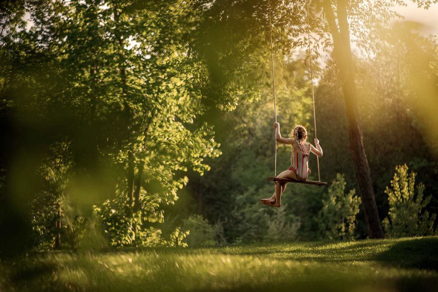 I've Photographed My Daughter On The Same Tree Swing For 3 Years, Here Are Some Of My Favorites