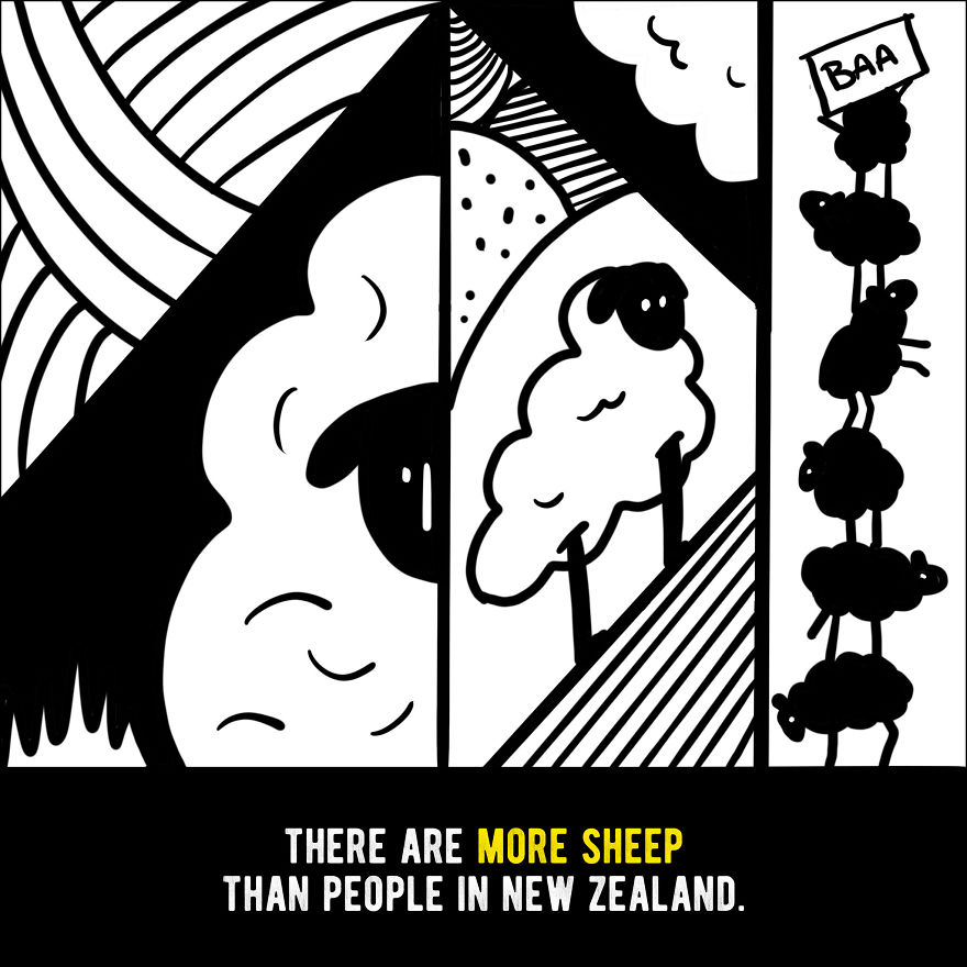 We Illustrated 20 Interesting Facts About New Zealand That You Probably Didn't Know