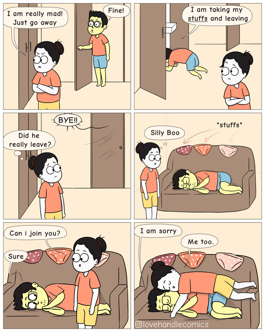 20 Comics Illustrating The Daily Moments From Our Relationship