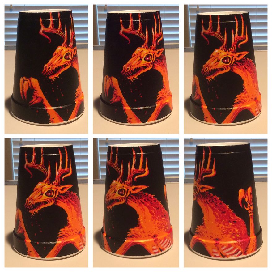 I Create Disposable Art On Styrofoam Cups