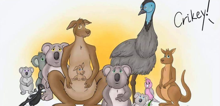 People Are Tearing Up Over This Cartoon Of Steve Irwin Welcoming Animals Killed In The Australian Bushfires